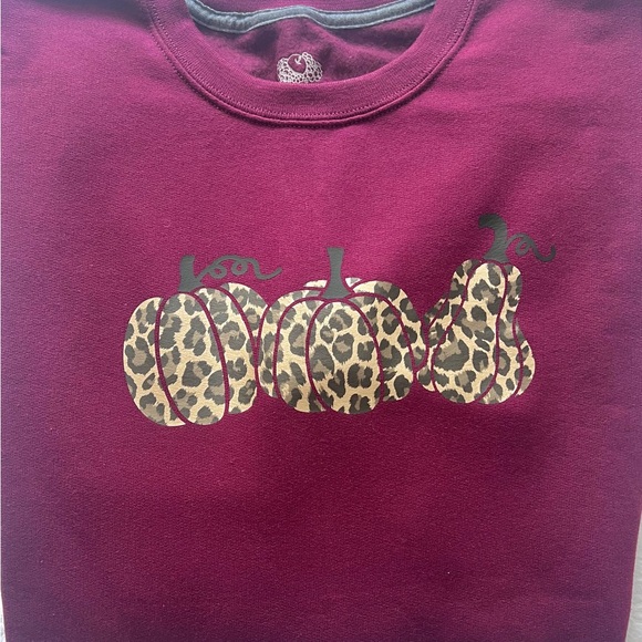 Cheetah Pumpkin Crewneck - Picture 2 of 4